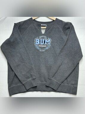 B.U.M. Equipment Athletic Dept Sweatshirt Women’s XL Gray Vintage Crewneck
